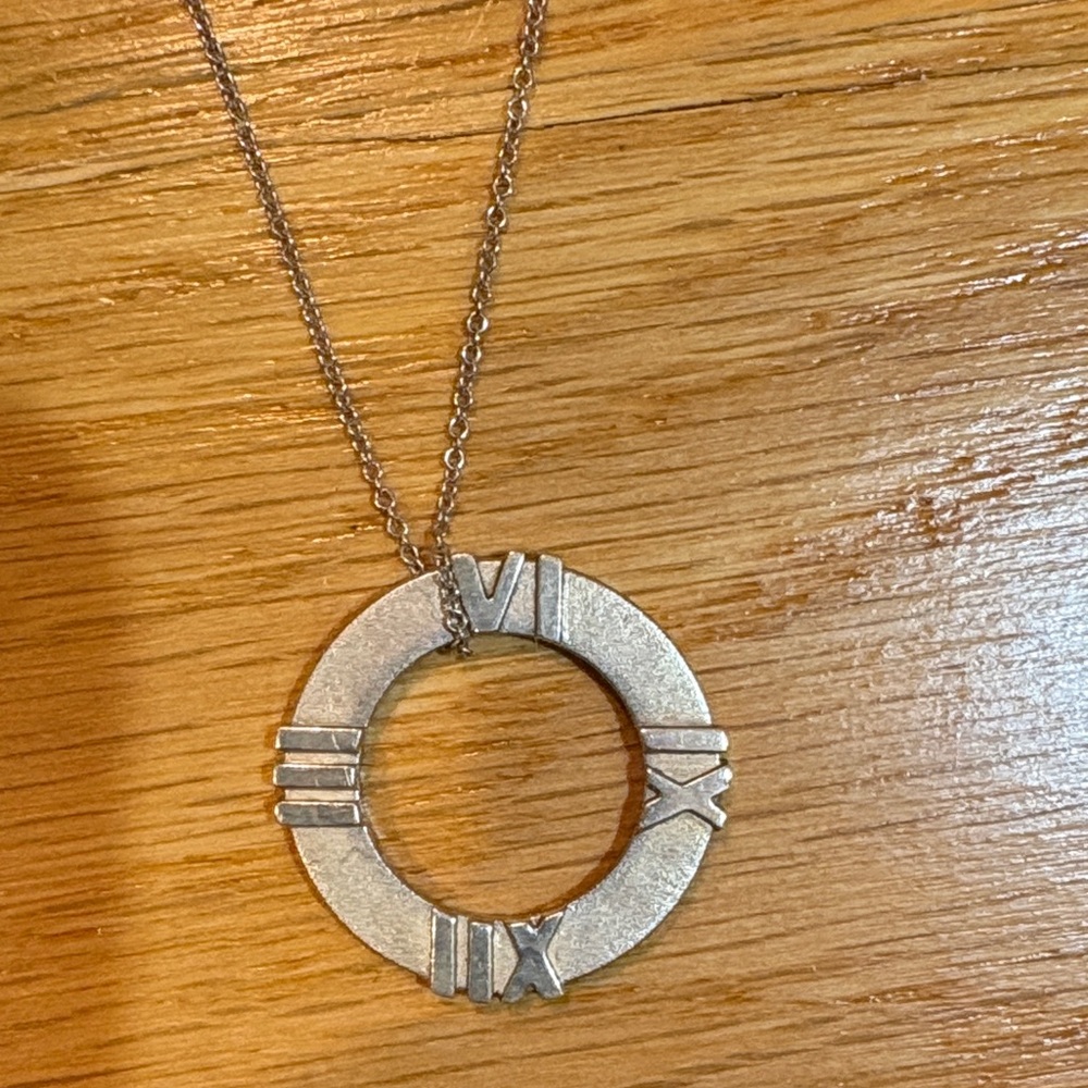 Tiffany & Co. Atlas Circle Pendant Necklace - Picture 2 of 4